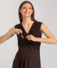 PIETRO BRUNELLI Papaver Maternity and Nursing Dress (Moka) from Tiffany Rose