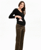 Gianna Slim Maternity Trouser Dark Sage by Tiffany Rose