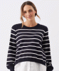 RIPE Anna Detachable Nursing Knit (Midnight/White) from Tiffany Rose