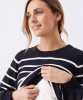 RIPE Anna Detachable Nursing Knit (Midnight/White) from Tiffany Rose