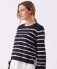 RIPE Anna Detachable Nursing Knit (Midnight/White) from Tiffany Rose