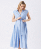 RIPE Abby Stripe Shirt Dress (Blue/White) from Tiffany Rose