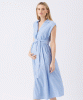 RIPE Abby Stripe Shirt Dress (Blue/White) from Tiffany Rose