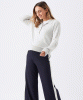 RIPE Ari Wide Leg Pant (Midnight / White) from Tiffany Rose