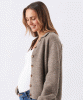 RIPE Brodie Collared Cardigan (Truffle) from Tiffany Rose