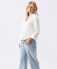 RIPE Billie Elastic Waist Maternity Jean (Light Wash) from Tiffany Rose
