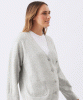 RIPE Chelsea V-Neck Cardigan (Silver Marle) from Tiffany Rose