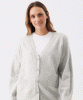 RIPE Chelsea V-Neck Cardigan (Silver Marle) from Tiffany Rose