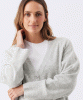 RIPE Chelsea V-Neck Cardigan (Silver Marle) from Tiffany Rose
