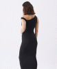 Cora Off-Shoulder Dress (Black) by Tiffany Rose