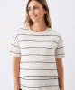 RIPE Claudette Nursing Tee (Ecru / Black) from Tiffany Rose