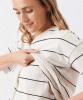RIPE Claudette Nursing Tee (Ecru / Black) from Tiffany Rose