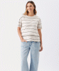 RIPE Claudette Nursing Tee (Ecru / Black) from Tiffany Rose