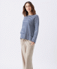 Claudette Nursing Top (Ink/White) by Tiffany Rose