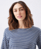 Claudette Nursing Top (Ink/White) by Tiffany Rose