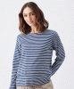 Claudette Nursing Top (Ink/White) by Tiffany Rose