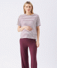 RIPE Claudette Nursing Tee (White Maroon) from Tiffany Rose