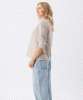 Claudette Nursing Top (Taupe/White) by Tiffany Rose