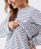 RIPE Claudette Nursing Top (White/Ink) from Tiffany Rose