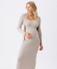 Celine Rib Knit Dress (Stone) by Tiffany Rose