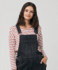 Denim Maternity Dungarees (Black) by Tiffany Rose