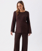 RIPE Dallas Rib Knit Pant (Cocoa) from Tiffany Rose