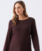 RIPE Dallas Rib Knit Nursing Top (Cocoa) from Tiffany Rose