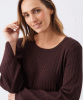 RIPE Dallas Rib Knit Nursing Top (Cocoa) from Tiffany Rose