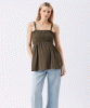 RIPE Ella Shirred Tunic (Khaki) from Tiffany Rose