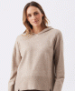 RIPE Finley Nursing Knit Hoodie (Latte) from Tiffany Rose