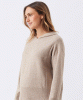 RIPE Finley Nursing Knit Hoodie (Latte) from Tiffany Rose