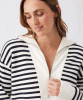 RIPE Fable Nursing Knit (White/Midnight) from Tiffany Rose