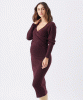 RIPE Heidi Nursing Knit Dress (Burgundy) from Tiffany Rose