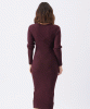RIPE Heidi Nursing Knit Dress (Burgundy) from Tiffany Rose