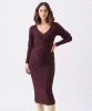 RIPE Heidi Nursing Knit Dress (Burgundy) from Tiffany Rose