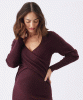 RIPE Heidi Nursing Knit Dress (Burgundy) from Tiffany Rose