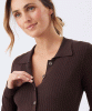 RIPE Hollie Polo Knit Dress (Cocoa) from Tiffany Rose