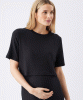 RIPE Ivy Rib Nursing Dress (Black) from Tiffany Rose
