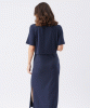 RIPE Ivy Rib Nursing Dress (Navy) from Tiffany Rose