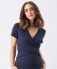 RIPE Luxe Knit Embrace Nursing Tee (Navy) from Tiffany Rose