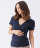 RIPE Luxe Knit Embrace Nursing Tee (Navy) from Tiffany Rose