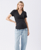 RIPE Luxe Knit Embrace Nursing Tee (Black) from Tiffany Rose
