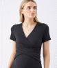 RIPE Luxe Knit Embrace Nursing Tee (Black) from Tiffany Rose