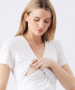 RIPE Luxe Knit Embrace Nursing Tee (White) from Tiffany Rose