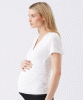 RIPE Luxe Knit Embrace Nursing Tee (White) from Tiffany Rose