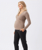 Luxe Knit Embrace Nursing Top (Mocha) by Tiffany Rose