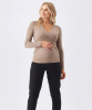Luxe Knit Embrace Nursing Top (Mocha) by Tiffany Rose