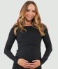 RIPE Luxe Knit Nursing Top (Black) from Tiffany Rose