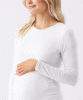 RIPE Luxe Knit Nursing Top (White) from Tiffany Rose