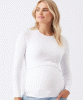 RIPE Luxe Knit Nursing Top (White) from Tiffany Rose
